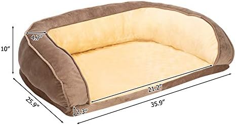 [Hobbyzoo] 36 מיטת מחמד מיטת חיות מחמד כרית כרית כרית PP כותנה חום